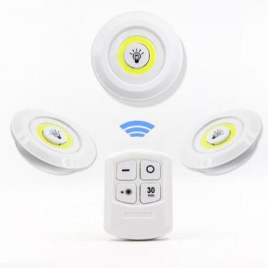 Imagem de Luminária Lampada Led Fotocélula com Controle Remoto 3 unidades - MXM