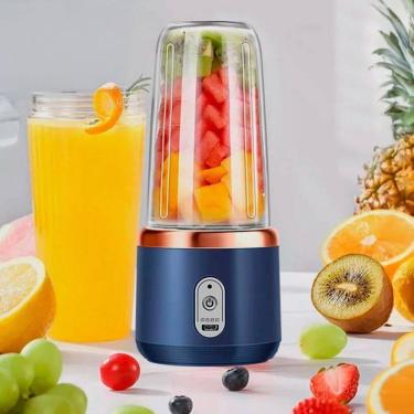 Imagem de Mini Liquidificador Usb 400Ml Perfeito Para Vitaminas Frutas