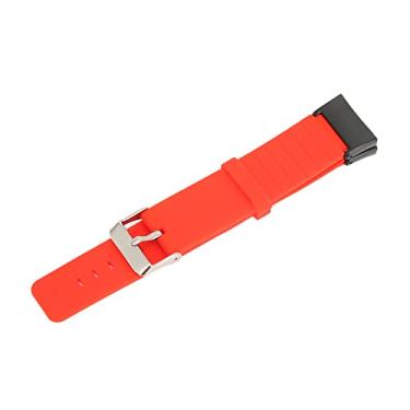Imagem de EBTOOLS Relógio Esportivo Pulseira de Silicone Confortável Ajustável, Substituição de Relógio Inteligente, Perfeito para Atividades Ao Ar Livre (Vermelho)