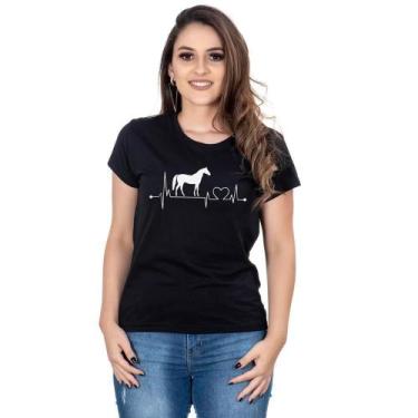 Imagem de Camiseta Country Feminina Estampada Algodão Manga Curta Leve - Campero