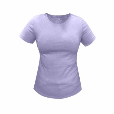 Imagem de Blusa Hering Básica Feminina Manga Curta Slim Lilás-Feminino