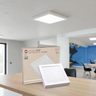 Imagem de Painel Led Pop Sobrepor Quadrado 39x39cm 6500k 30w Branco Bi - avant