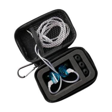 Imagem de KZ ZS10 PRO IEM capa, CCZ preta mini bolsa de transporte portátil resistente à água, compatível com Moondrop CHU II, Shure SE215 PRO, KZ ZST, CCZ Melody, CCA CRA, acessórios de áudio, orelhas e cabos
