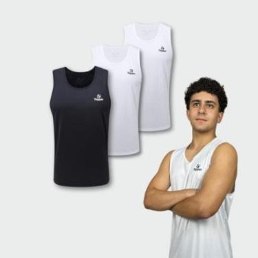Imagem de Kit 3 Regata Futebol Treino Topper Classic New Drycool-Masculino