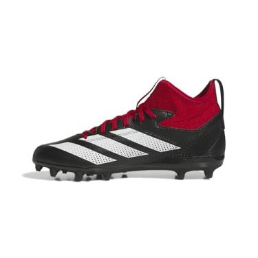 Imagem de adidas Adizero Impact.2 Tênis de futebol americano masculino, Preto/Branco/Team Power Red, 45