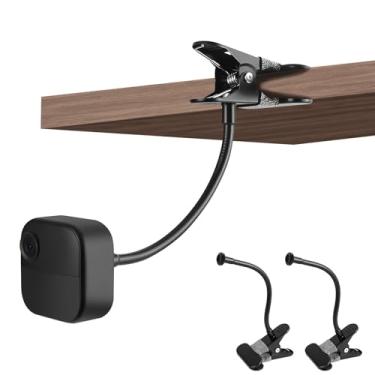 Imagem de CXVKML Pacote com 2 suportes flexíveis compatíveis com Blink Outdoor 4 (4ª geração) XT3/Blink XT/XT2/Mini, suporte de clipe com braço de pescoço de ganso de 19,8 cm para sua câmera Blink sem nenhuma