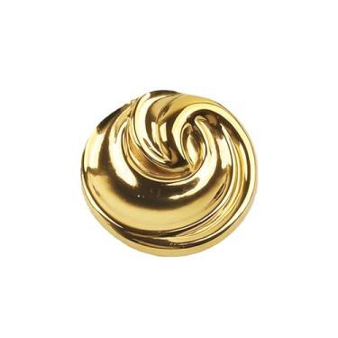 Imagem de Broche espiral minimalista para mulheres homens geometria torcida design redondo estilo simples de metal broches dourados alfinetes de lapela vestido camisa acessórios de roupas broche banquete festa