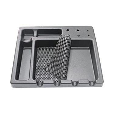 Imagem de barenx Kit de cuidados masculinos, aparador de cabelo, organizador de produtos para barbeiro