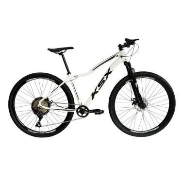 Imagem de Bicicleta Aro 29 Ksx Sd7 Feminina 12v Garfo Com Trava K7 11/50 Freios Hidráulicos Kit 1x12 - Branco/preto Tam. 15