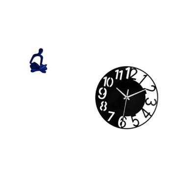 Imagem de Fenteer Escultura Abstrata E Relógio de Parede de Acrílico, Fusão para Escritório, Bar, Casamento, Hotel, Casa, Banheiro, Ornamento de Mesa Versátil E Artísti