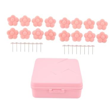 Imagem de Alfinetes de edredom Clipes de edredom Prendedores de edredom Estilo flor Agulhas de aço de algodão macio Operação fácil evita que o edredom se desloque para cobertor Cortina