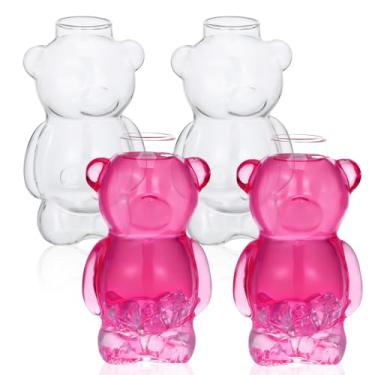 Imagem de de coquetel em forma de de coquetel garrafa de água de vidro transparente para cerveja vinho coquetel bebidas vidro para bar doméstico 4 peças de coquetel em forma de 4 peças