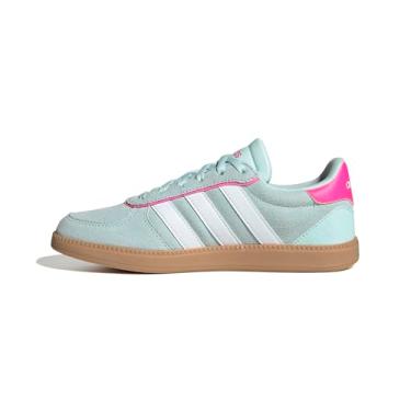 Imagem de adidas Unissex-Criança Breaknet Elegante, Halo Mint/Branco/Rosa lúcido, 21