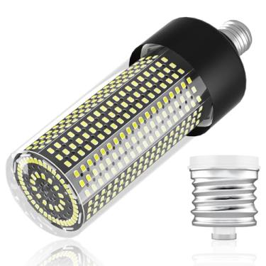Imagem de Lâmpada LED de milho E26 equivalente a 800 W 500 LEDs 12350 lúmens 6000 K luz do dia super brilhante E39 Mogul base lâmpadas 100-277V exterior interior garagem armazém fábrica iluminação comercial