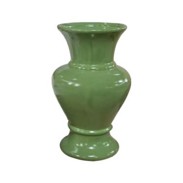 Imagem de Vaso Nobre de Cerâmica - Decoração Elegante para Festas, Aniversários e Arranjos Artificiais(Verde Musgo)