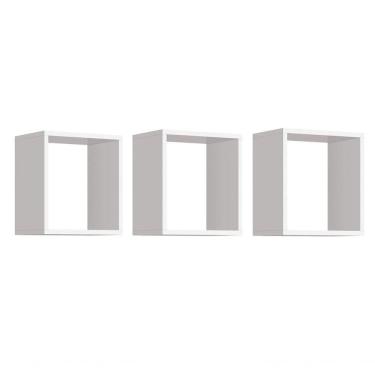 Imagem de Nicho Aéreo Para Quarto Infantil Juju Branco Fosco - Moveisaqui