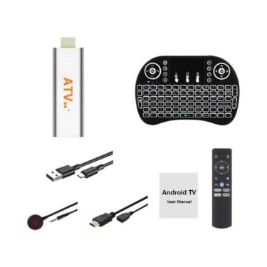 Imagem de Pen Drive Android 14.0 Smart TV Stick Dual Band WiFi 8G 128G Allwinner