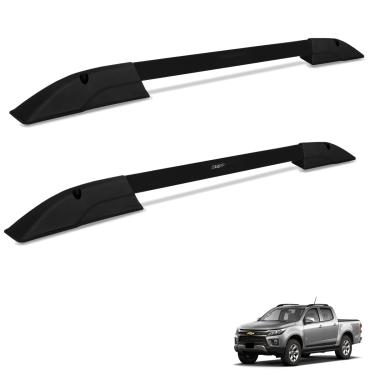 Imagem de Rack de Teto Longarina S10 2012 a 2025 Executive Alumínio Preto