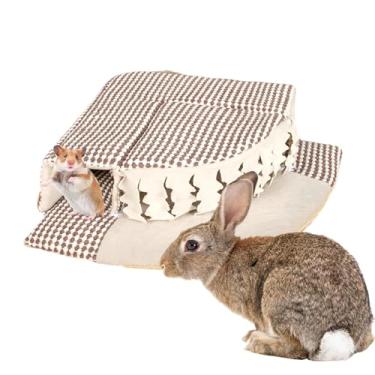 Imagem de Cama Para Chinchila,Casa De Tubo Para Brincar Com - Casa Para Hamster | Para Pequenos Animais De Estimação Incluindo Coelho E Dragões Barbudos Para Use Em Gaiola Em E No Canto Da Sala De Estar
