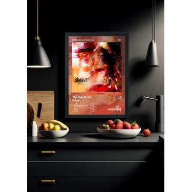 Imagem de Quadro Slipknot The End, So Far (Colored) Com Vidro Tamanho:21cm x 30c