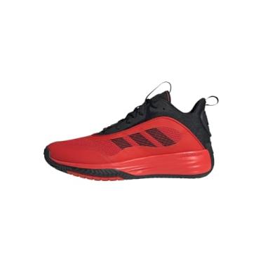 Imagem de adidas Tênis masculino Own The Game 3 sem futebol médio, CBLACK/VERMELHO/VERMELHO, 9.5 US