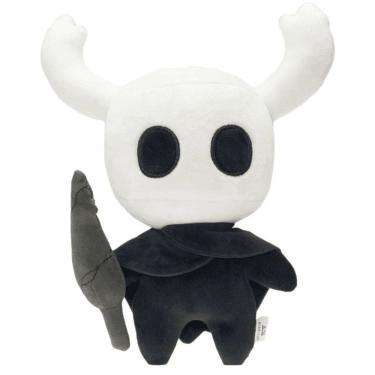 Imagem de Boneca de pelúcia Hollow Knights preta branca 30cm