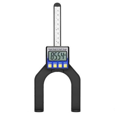 Imagem de Garosa Medidor de Digital, Régua de Profundidade de Base Magnética de 0-80mm Com Redefinição Zero Precisa para Medições de Marcenaria e Engenharia