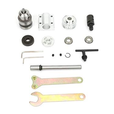 Imagem de Conjunto de eixo sem alimentação b12, mandril de broca m10, manga de eixo, ferramenta diy de alta precisão para bancada, broca, serra de mesa, construção de aço