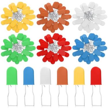 Imagem de LEIFIDE 150 peças de vedações de fio de cadeado de plástico multicoloridas, fechaduras descartáveis anti-adulteração, cadeados de arame de metal para portões logísticos, portas, recipientes, segurança