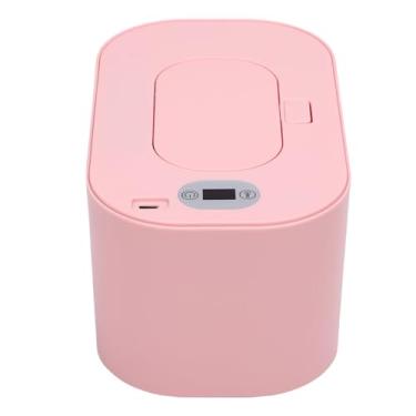 Imagem de GLOGLOW Aquecedor de Lenços Umedecidos Portátil USB Com Ajuste de Temperatura, Aquecimento Rápido Em 30 Segundos para Troca de Fraldas, Bloqueio de Umidade de 7 Dias e Aquecimento Uniforme para Conforto do Recém-nascido Em Casa ou Em Viagens (Ajuste de temperatura rosada)