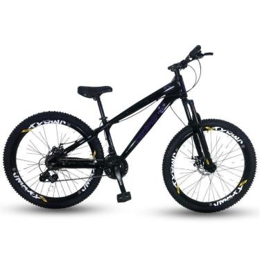 Imagem de Bicicleta Gios Frx Freeride 26 Freio Disco 21v Preto/Roxo-Unissex