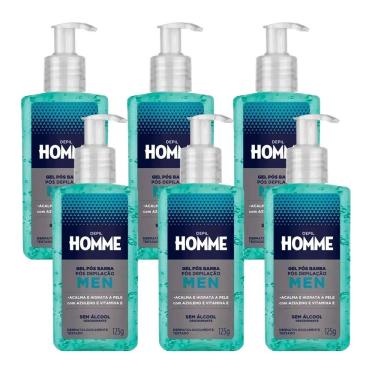 Imagem de Kit 6 Gel Pós Barba E Depilação Masculino Depil Homme Depil Bella 125g