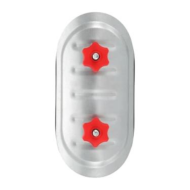 Imagem de PATIKIL Porta de acesso de duto redondo de 15 cm, porta de acesso de manutenção de dutos, tampa de duto de aço galvanizado com botões ajustáveis de junta de borracha para inspeção de dutos HVAC, prata