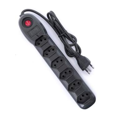 Imagem de Filtro de Linha 6 Tomadas PR PP Circular 3x0,75mm 1,0m