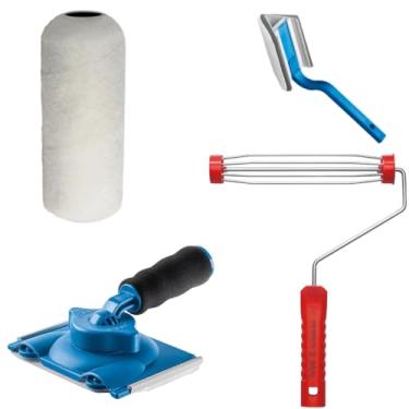 Imagem de Rolo Pele de Carneiro 23cm + Suporte Garfo 23cm + Pad 90° + Pad Para Pintura 360°