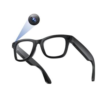 Imagem de TREEFIA Óculos inteligentes AI com câmera HD 1080p, tradução em tempo real AI, áudio Bluetooth – óculos inteligentes com câmera