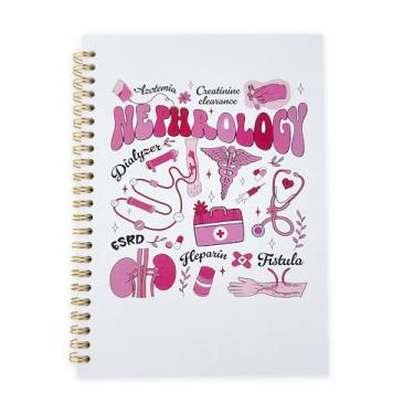 Imagem de Midrean Nursing School Student Medical Journal Assistant Gifts Spiral Nurse Notebook Notepad Planner, Ruled Paper, 5.5"X8.3" 80 (B)