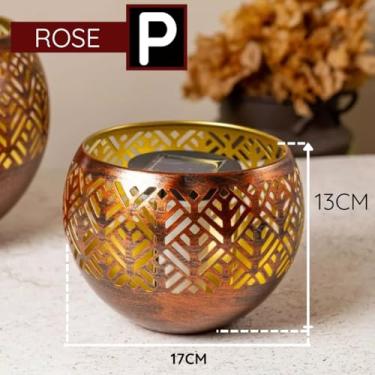 Imagem de Luminária Solar De Jardim Led Decoração Casa (Rose, Pequeno)