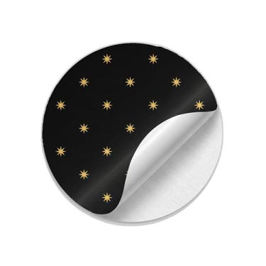 Imagem de Ladrilho Decorativo de Cerâmica Estampa Luxo Estrelas Douradas