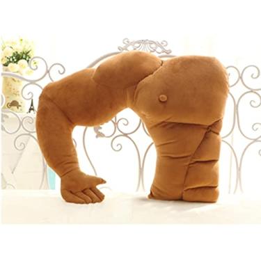 Imagem de Pssopp Travesseiro de pelúcia de suporte, travesseiros confortáveis em forma de corpo ótimos para relaxamento e estresse (braço direito do namorado, cerca de 58 cm (veja detalhes))