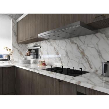 Imagem de Papel De Parede Adesivo De AlumíNio Para Cozinha – à Prova De áGua E Resistente A óLeos, Adequado Para ArmáRios E Paredes(G2-57/66,15M*60CM)