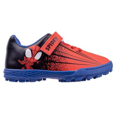 Imagem de Chuteira Dray Society Marvel 4301 Homem-Aranha Vermelha e Azul - Infantil Vermelho 32