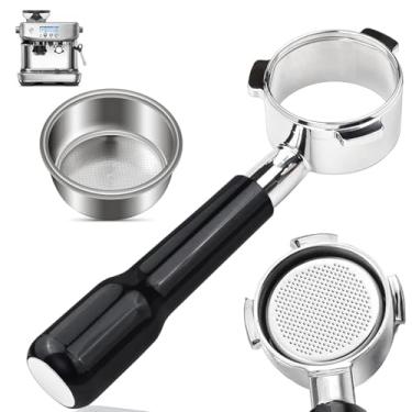 Imagem de Filtro portátil sem fundo de 54 mm com cesta de filtro, compatível com Breville Barista Express, BES880BSS, BES870XL, BES878BSS, BES500BSS, BES840XL, Pro, Touch, Bambino Plus, Infusor, Duo Temp Pro