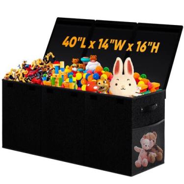 Imagem de Caixa de armazenamento de brinquedos Rocando Extra Large com divisória