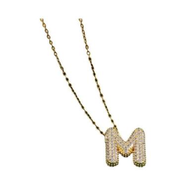 Imagem de Colares De Moda Feminina Com Cristais De Zircônia, 26 Letras, Joias De