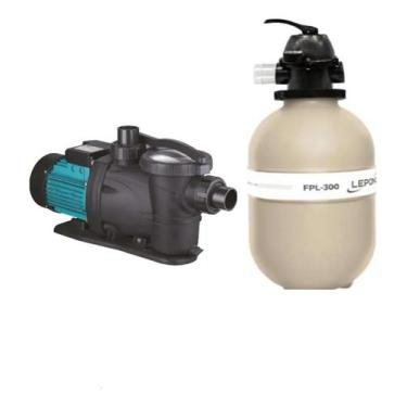 Imagem de Kit Bomba E Filtro Piscina Até 32 Mil Litros 13cv lepono, 110V