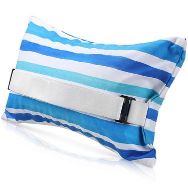 Imagem de Almohada Inflable para Playa Menkxi 45x23 cm con Funda Removible