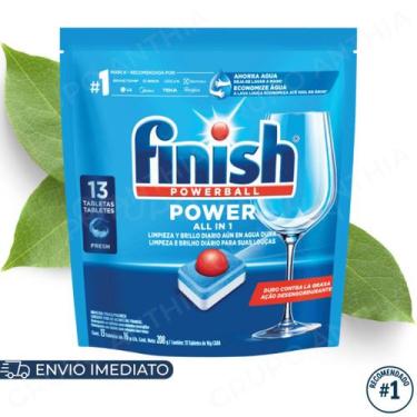 Imagem de Kit Finish Detergente em Tablete para Lava Louças 13tabs Original Limp