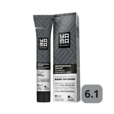 Imagem de Tintura Yamá Expert Profissional Nano Infusion 6.1 Louro Escuro Acinze