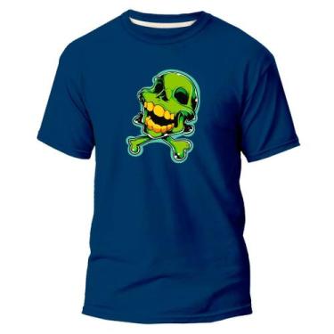 Imagem de  Camiseta Basica Algodão Premium Estampa Digital Horror  - Pavesi, Azu